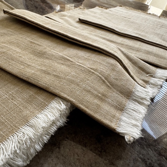 Set of 10- Design Imports-20" x 20" Natural Beige 100% Cotton Cloth Napkins - Picture 2 of 3